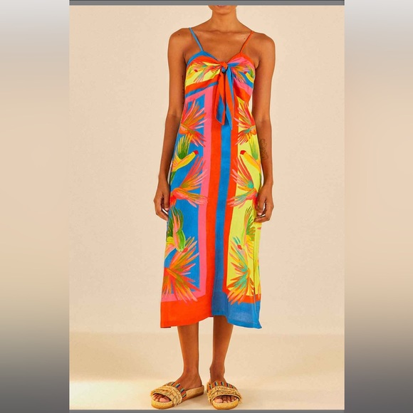 SOLD - FARM Rio Long Dress Size M - Picture 3 of 10